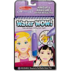 MELISSA & DOUG Water Wow! Ūdens krāsojamā grāmata – Grims un manikīrs Radošās rotaļlietas