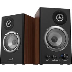 Genius loudspeakers SP-HF1200B, 2.0, 36W, brown, volume control, wooden, 40Hz-20kHz Jaunumi - Datori