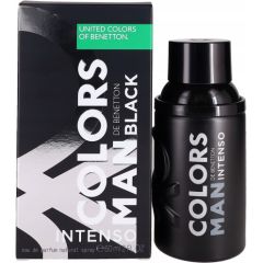 Benetton Colors Man Black Intenso, Eau De Parfum, Dla mężczyzn, 60 ml Vīriešu Smaržas