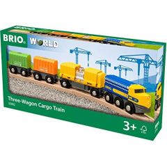 BRIO freight train with three wagons 63398200 Новости - Детские товары
