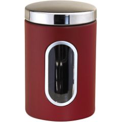 Nerūsējošā tērauda uzglabāšanas trauks, sarkans, 2,0 l, Ø 12,1 × 19,6 cm, 46312, Michelino Citi virtuves piederumi