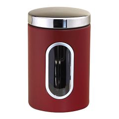 Nerūsējošā tērauda uzglabāšanas trauks, sarkans, 1,5 l, Ø 11 × 17,8 cm, 46308, Michelino Citi virtuves piederumi