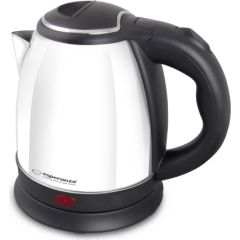 Esperanza EKK128W Electric kettle 1 L Black,White 1350 W Tējkannas (elektriskās)