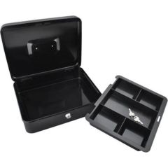 Iso Trade Kasetka sejf na pieniądze duża czarna metalowa na klucz uniwersalny Новости - Для офиса