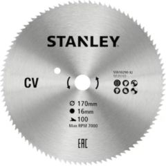 Griešanas disks kokam Stanley STA10290-XJ; 170x16 mm; 100T Zāģripas