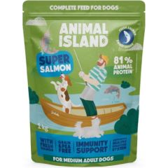 ANIMAL ISLAND Salmon - dry dog food - 1kg Suņu barība