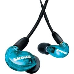 Shure AONIC 215 - in-ear headphones with single transducer and 3.5mm cable (blue) Aудио-видео