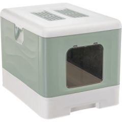 FERPLAST SAHARA TOILET GREEN kuweta dla kota Kaķu pakaišu kastes
