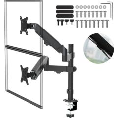 Maclean 2 monitor mount, gas spring, 17"-32", 2-10kg, black, MC-136 TV un monitoru stiprinājumi, kronšteini