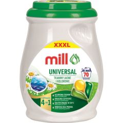 MILL PROFESSIONAL 3-chamber universal laundry capsules, 70 pcs. Tīrīšanas un Ķīmiskie līdzekļi