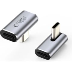 Tech-Protect Ultraboost AA03 USB-C leņķveida adapteris - pelēks Jaunumi - Datori
