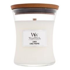 Woodwick Linen Vase (linen) - Scented candle 85.0g Smaržas - NESAKĀRTOTS