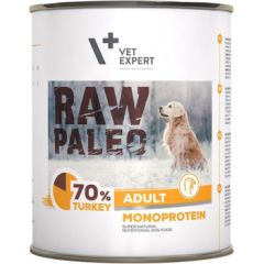 RAW PALEO Adult Monoprotein Turkey - wet dog food - 800 g Suņu barība