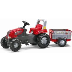 Rolly Toys Traktor Junior czerwony z przyczepą 800261 (5800261) Jaunumi, Bērnu preces