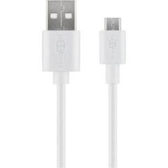 Goobay Micro USB charging and sync cable 43837 USB-A 2.0 to Micro-USB USB 2.0 male (type A) USB 2.0 micro male (type B) Data USB kabeļi
