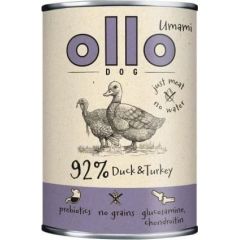 OlloUmami kaczka z indykiem 400g Suņu barība