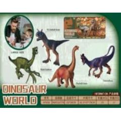 Mattel Kolekcjonerski Zestaw Realistyczne Figurki Dinozaurów 4 Różne Gatunki Figūriņas un varoņi