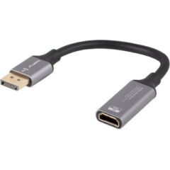 Lanberg Displayport (M) to HDMI (F) Adapter 8K on cable 20cm, Silver AD-DP-HD-04 HDMI vadi