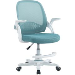 Bērnu rakstāmgalda krēsls EMMY ar kāju balstu, tirkīza Jaunumi -Dārzam