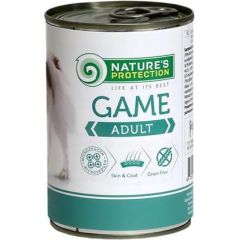 NATURE'S PROTECTION Adult Game - wet dog food - 400 g Suņu barība
