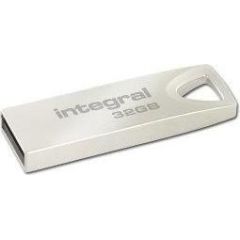 Flashdrive Integral Metal ARC 32GB, Capless, Designed to be carried on key ring