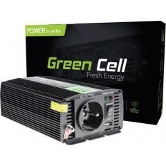 Strāvas pārveidotājs Green Cell 12V / 230V, 300W/600W Sinusoid tips (INV05) Strāvas pārveidotāji