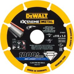 Dimanta griešanas disks DeWalt DT40251-QZ; 115x22,23x1,3 mm Dažādi diski