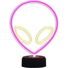 Manta SNL86PK Style Neon Lights UFO Pink Dekoratīvais apgaismojums 