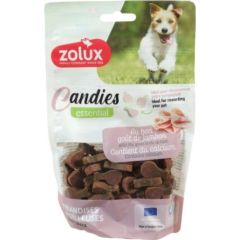 ZOLUX Miękkie przysmaki treningowe dla psa CANDIES mini udka z szynką 150g Suņu barība