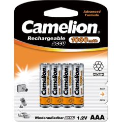 Camelion AAA/HR03 1000 mAh Rechargeable Batteries Ni-MH 4 pc(s) Baterijas un akumulatori