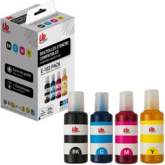 Tinšu komplekts UPrint Epson 103 PACK Black Cyan Magenta Yellow Tintes printeru izejmateriāli