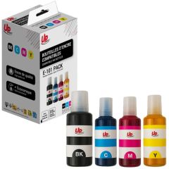 Tinšu komplekts UPrint Epson 101 PACK Black Cyan Magenta Yellow Tintes printeru izejmateriāli