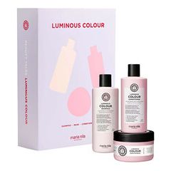 Maria Nila Luminous Colour Set - Dárková sada rozjasňující péče pro barvené vlasy Smaržas - NESAKĀRTOTS