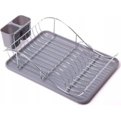 Trauku žāvētājs 49 × 32 × 12,5 cm (pelēks), 0761B, KAMILLE Citi trauki