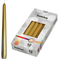 Bolsius Galda svece 1gab. 245/24mm zelta Sveces un svečturi