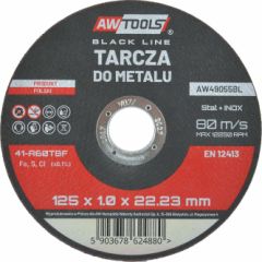 Abrazīvais griešanas disks AWTools AW49060BL; 125x1,6 mm metālam Dažādi diski