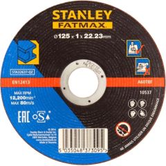Abrazīvais griešanas disks Stanley FatMax A 60 T BF; 125x1 mm Dažādi diski