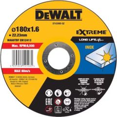 Abrazīvais griešanas disks DeWalt DT43908-QZ; 180x22,23 mm Dažādi diski