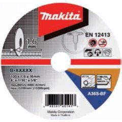 Abrazīvais griešanas disks Makita B-46931; 125x1,6 mm Dažādi diski