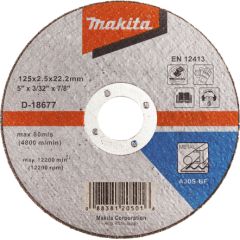 Abrazīvais griešanas disks Makita A 30 S; 125x2,5 mm Dažādi diski