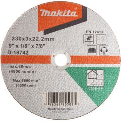 Abrazīvais griešanas disks Makita C30S; 230x3 mm Dažādi diski