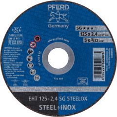 Abrazīvais griešanas disks Pferd SG Steelox; 125x2,4x22,23 mm Dažādi diski