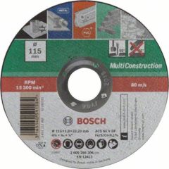 Abrazīvais griešanas disks Bosch 2609256307; 125x22,23 mm Dažādi diski