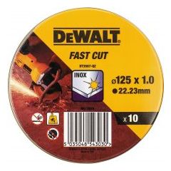 Abrazīvais griešanas disks DeWalt DT3507-QZ; 125x1mm; 10 gab. Dažādi diski