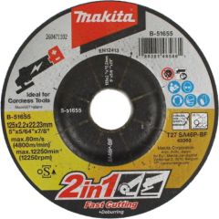 Abrazīvais griešanas disks Makita; 125x2,2 mm Dažādi diski