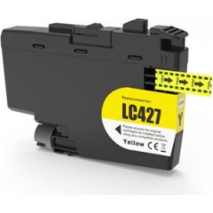Compatible cartridge Brother LC427 XL, Yellow Tintes printeru izejmateriāli