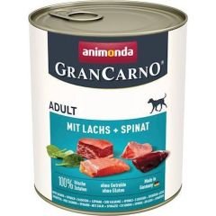 Animonda ANIMONDA GranCarno Adult Dog smak: Łosoś + szpinak 800g Suņu barība