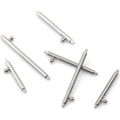 Tactical Watch Pin Siksnu tapas priekš pulksteņiem no nerūsējošā tērauda 22mm 2gab / sudraba Smart-Watch aksesuāri