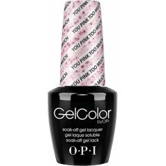 Opi Gel Color Semi-Permanent Nail Polish GC G40 You Pink Too Much 15ml Nagu lakas