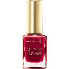 Max Factor Gel Shine Lacquer Top Coat Nail Polish 50 Radiant Ruby 11ml Nagu lakas